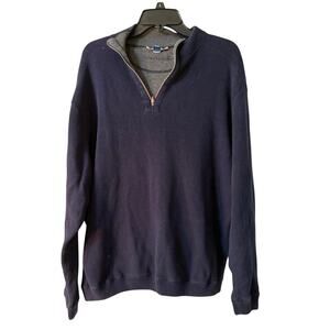 Vintage Caribbean Joe Men's Size Large Navy Pullover